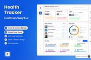 Stravy - Health Tracker Dashboard, an UI Kit Template by SLAB! Design (Thumbnail 1 of 4)