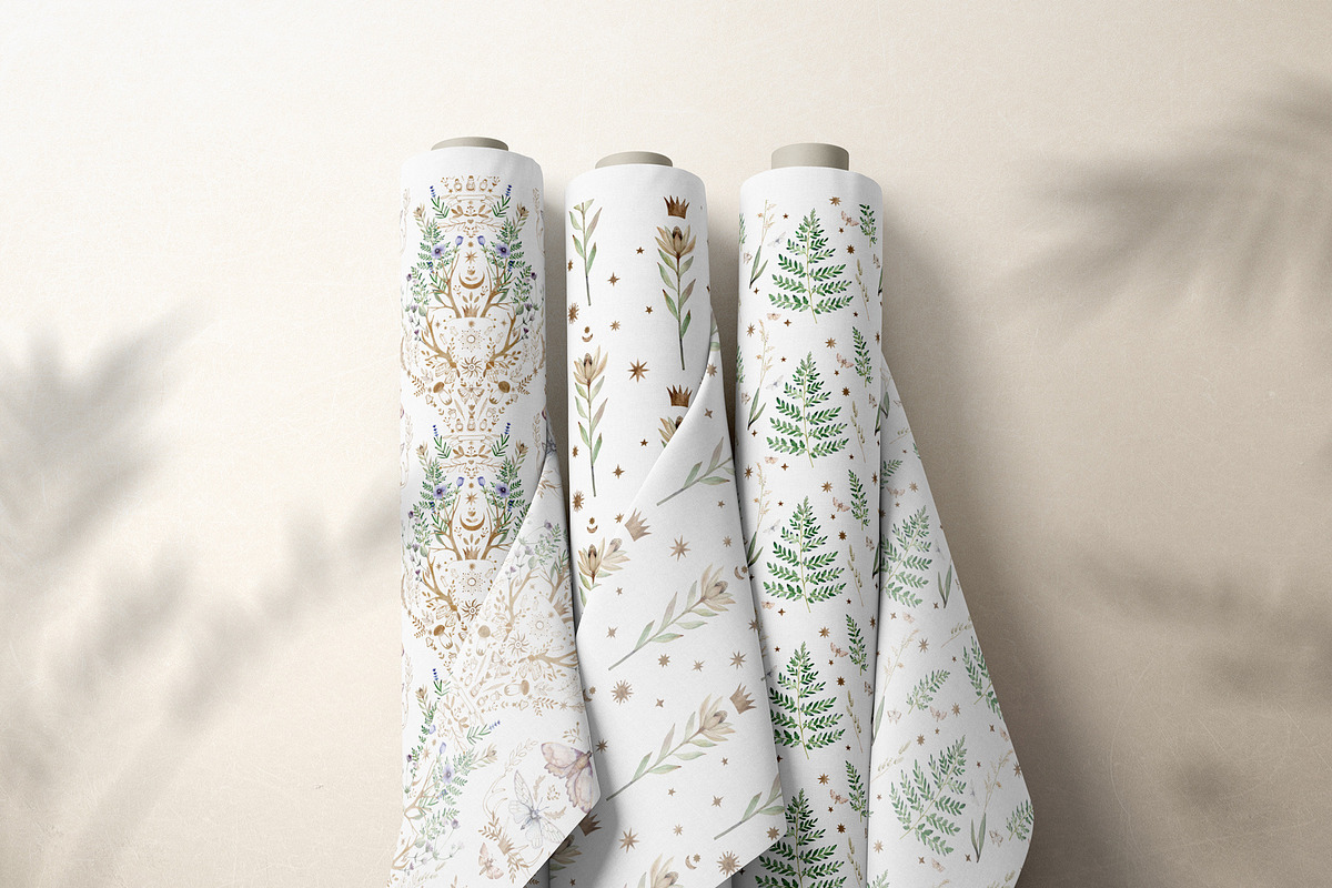 Magical Forest Seamless Patterns