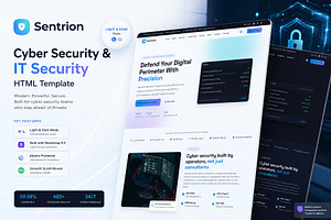 Sentrion CyberSecurity HTML Template, a HTML Template by Helenshop