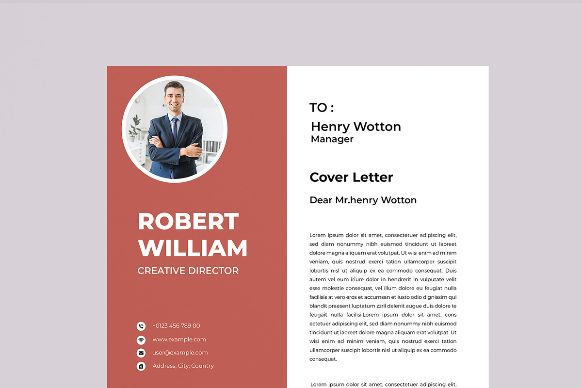 Resume Design Template, a Resume Template by MightyDesign (Photo 2 of 8)