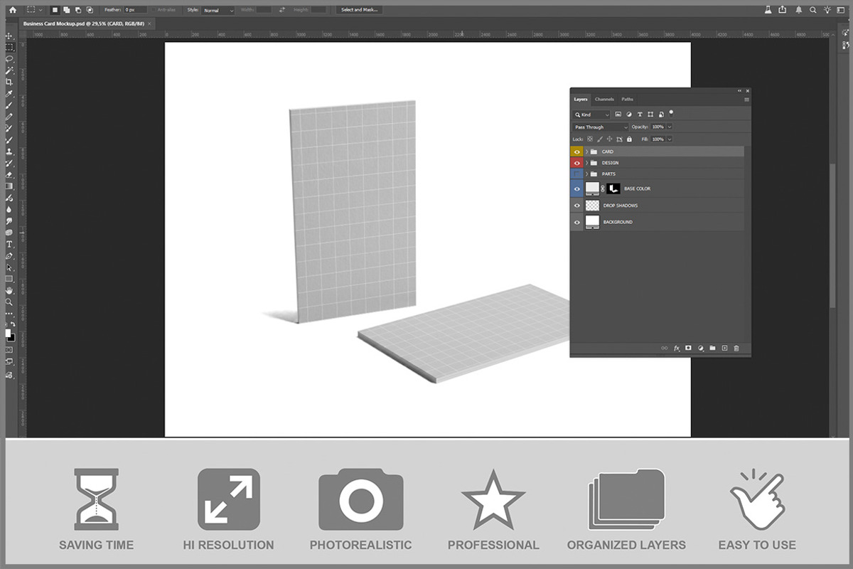 Business Card PSD, an Advertising Mockup by Bruno's Shop (Photo 2 of 3)