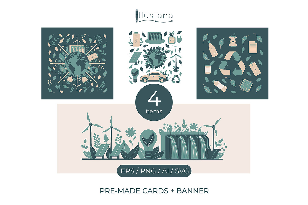 Environmental Clipart Set, an Object Illustration by Illustana (Photo 7 of 17)