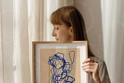 10 Frame Mockups with Person 2, an Advertising Mockup by ArtwithFrame (Thumbnail 9 of 14)