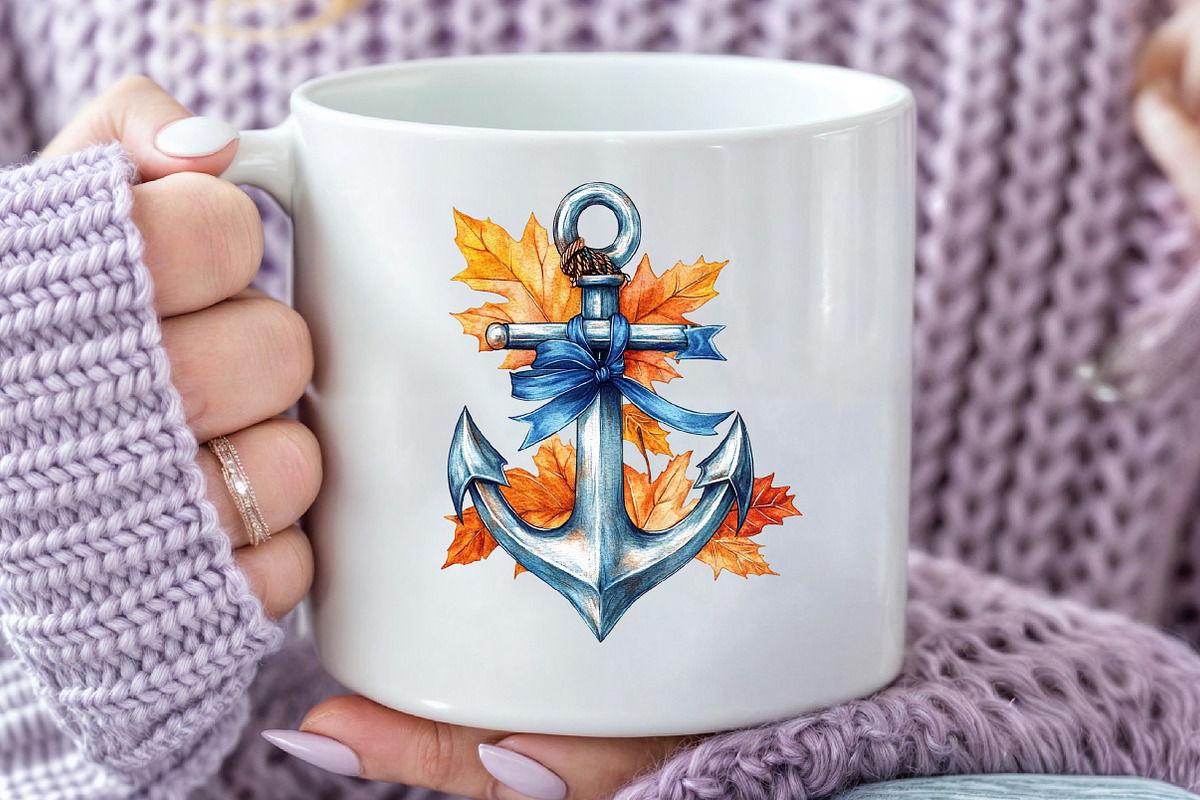 Watercolor Coastal Autumn Clipart, an Illustration by Rose Art (Photo 5 of 7)