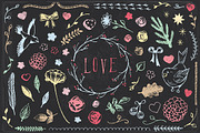 ChalKit Pretty Hand Drawn MegaBundle, an Illustration by Vector Vintagery (Thumbnail 2 of 4)