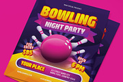 Bowling Night Flyer, a Flyer Template by graphicook (Thumbnail 2 of 3)