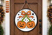 Halloween Pumpkin Bow Laser Cut SVG, an Object Graphic by Canvas Craft (Thumbnail 1 of 3)