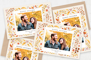 Autumn Fall Photo Greetings Card