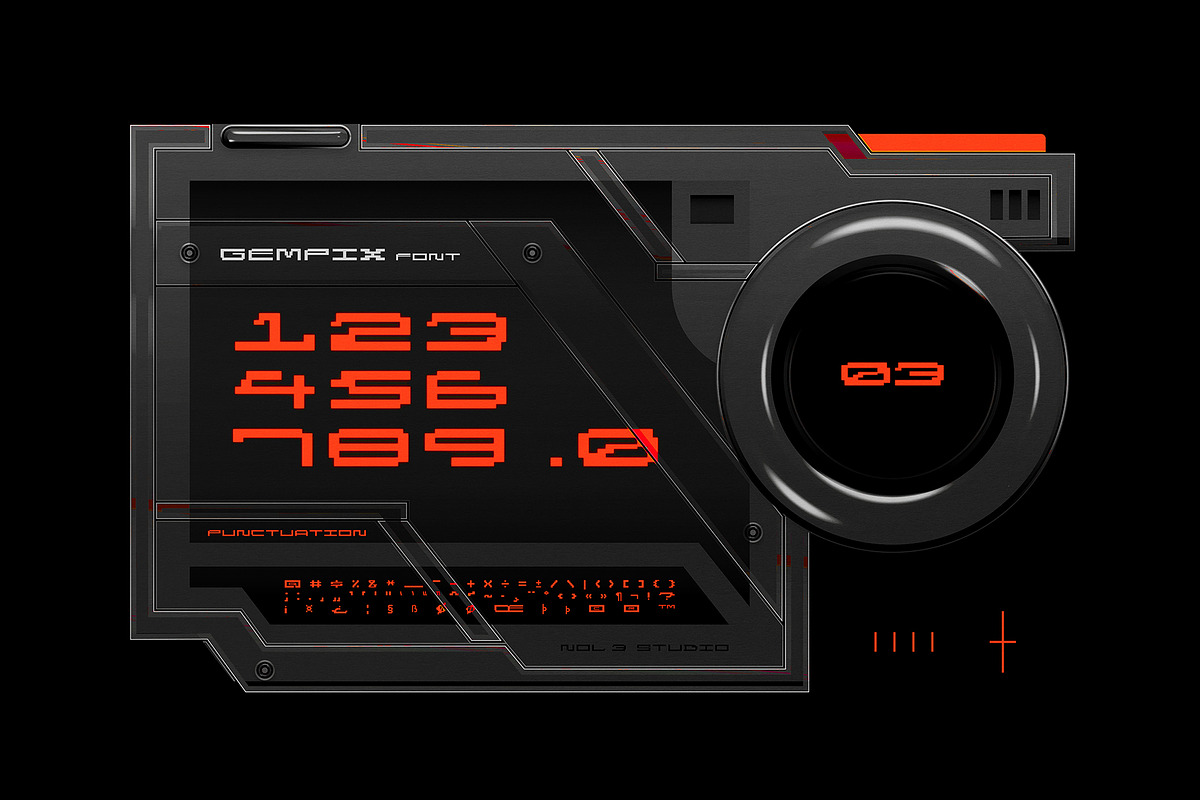 GEMPX | Pixel Glitch Font, a Sans Serif Font by Nol 3 Studio (Photo 7 of 10)