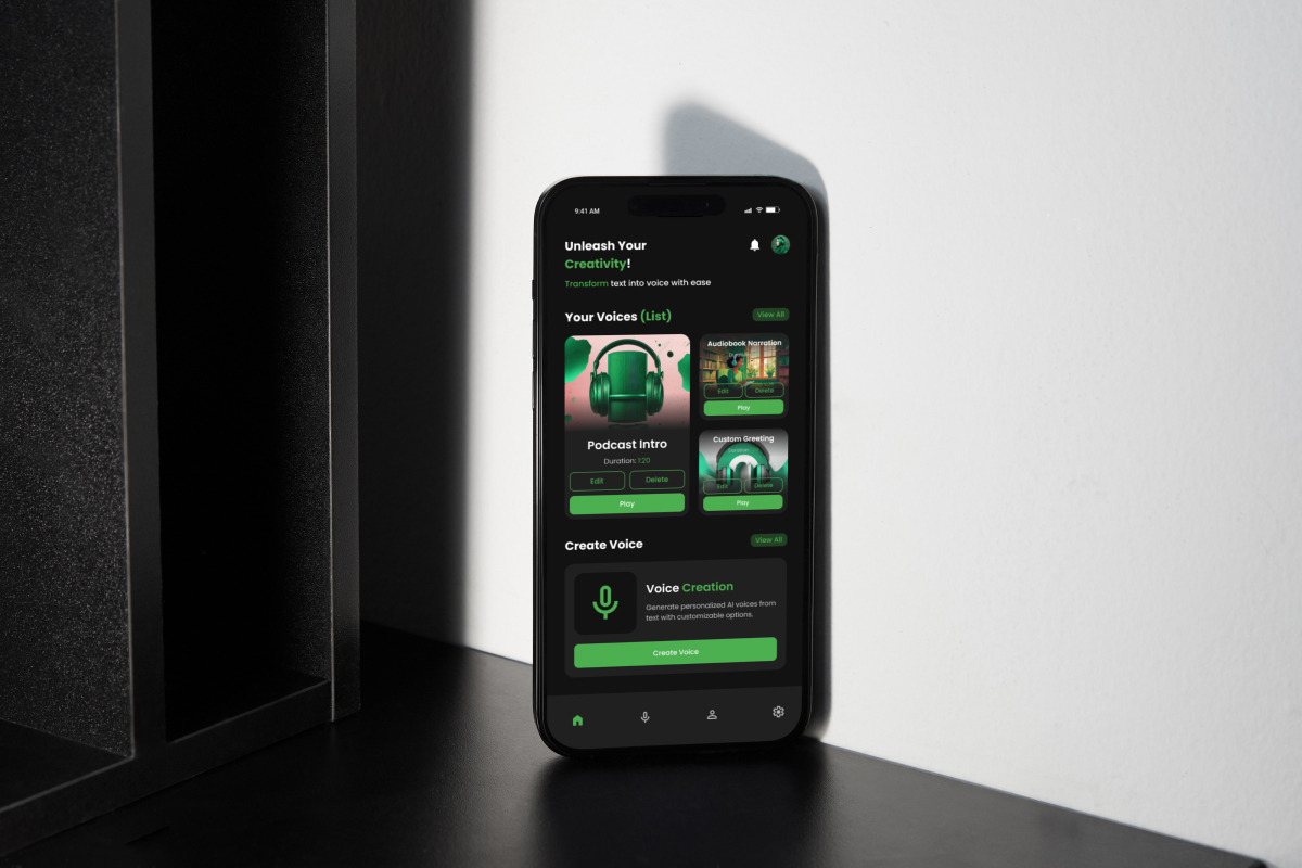 VocaCraft - AI Voice Generate Mobile, an App Template by productype1 (Photo 5 of 5)