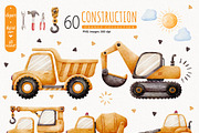 Construction Vehicle Clipart, a Transportation Illustration by TitaLivingArt (Thumbnail 10 of 10)