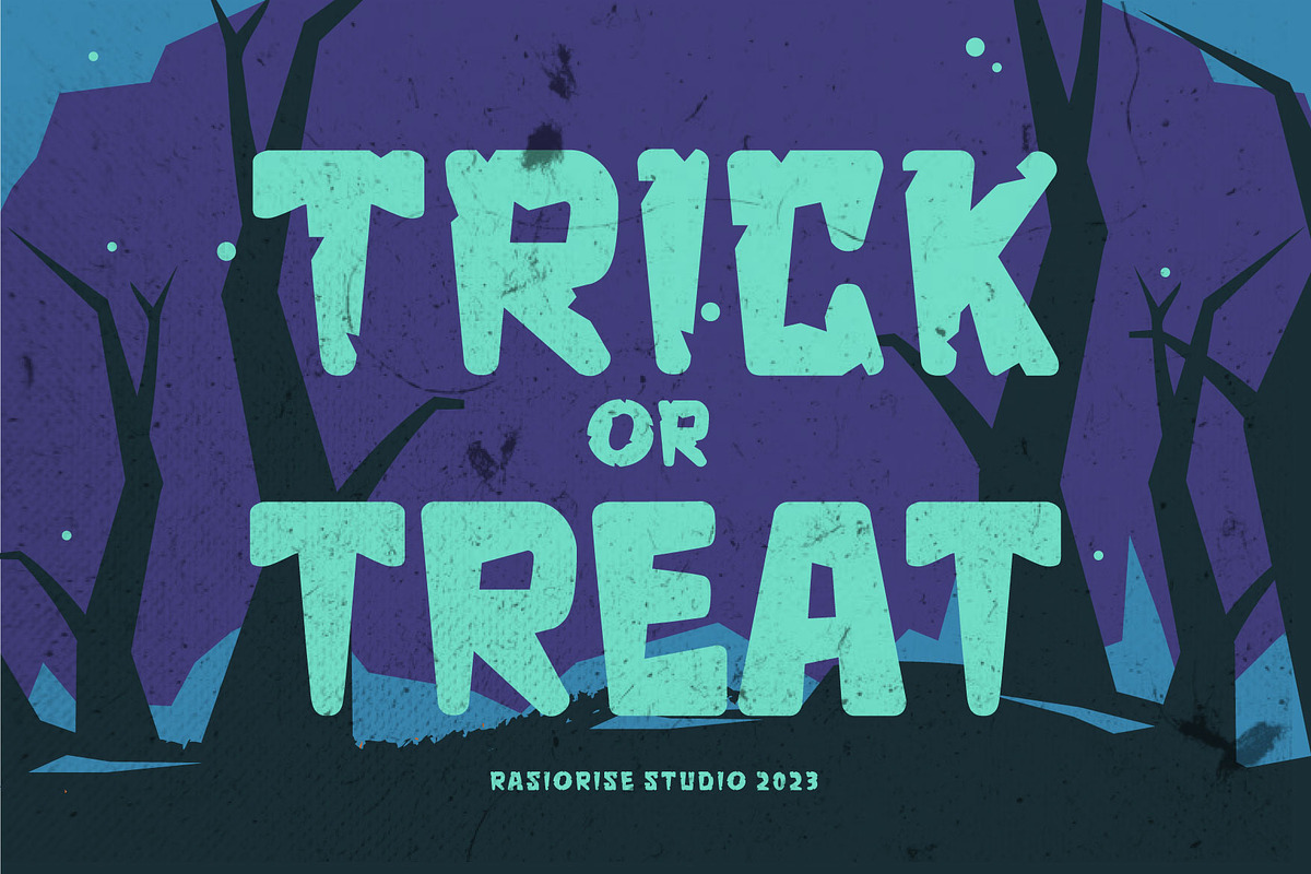 Octer a Halloween Cartoon Font, a Handwritten Font by Rasiorise Studio (Photo 6 of 8)
