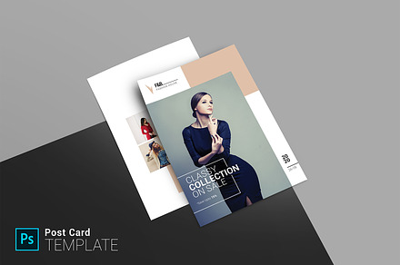 Postcard Template V1215, a Card Template by Template Shop