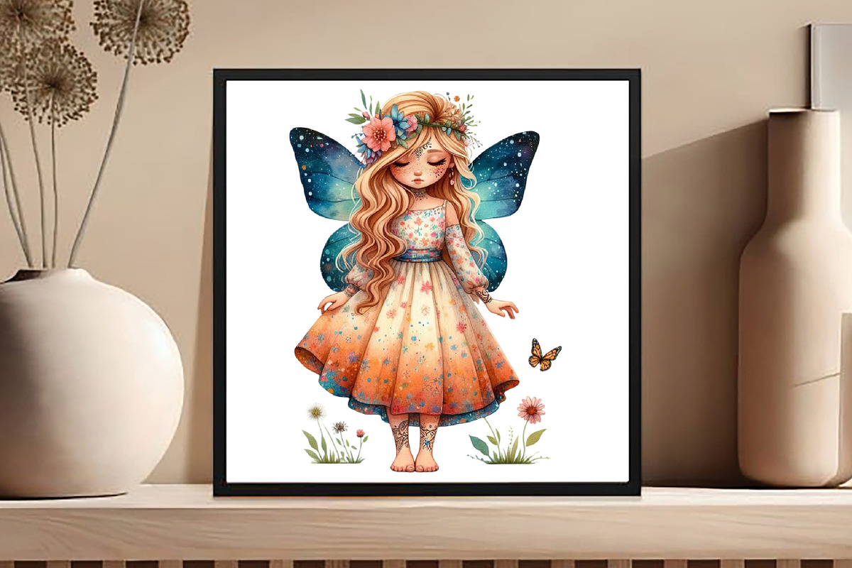 Tribal Girl, Boho Clipart, Bohemian, an Illustration by DreamCafeArt (Photo 5 of 6)