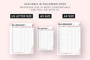 Monthly Bill Organizer Template, a Print Template by Snapybiz (Thumbnail 2 of 10)