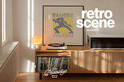 Square Frame Mockup Retro Scene, an Advertising Mockup by WasMockups (Thumbnail 6 of 7)