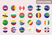 255 Flat & Vector World Flag Icons, an Icon by CustomIconDesign (Thumbnail 7 of 10)