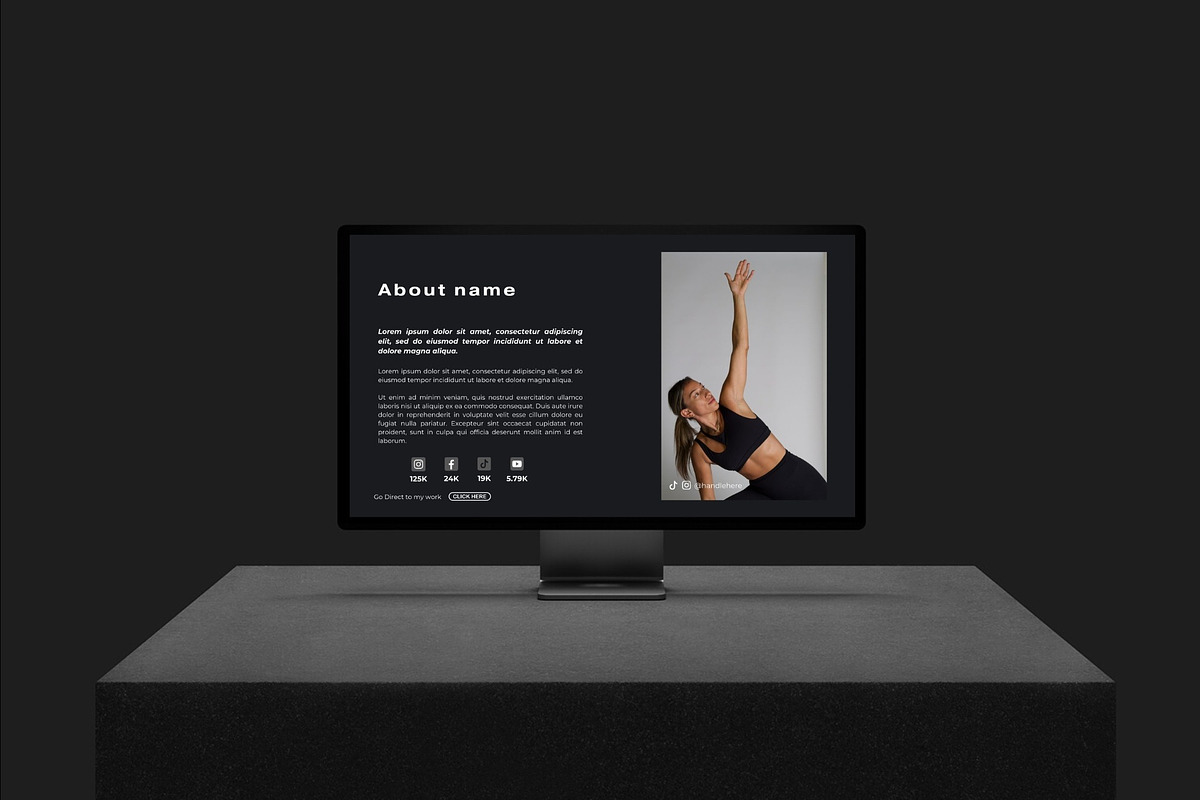 UGC MEDIA KIT TEMPLATE | CANVA preview 2