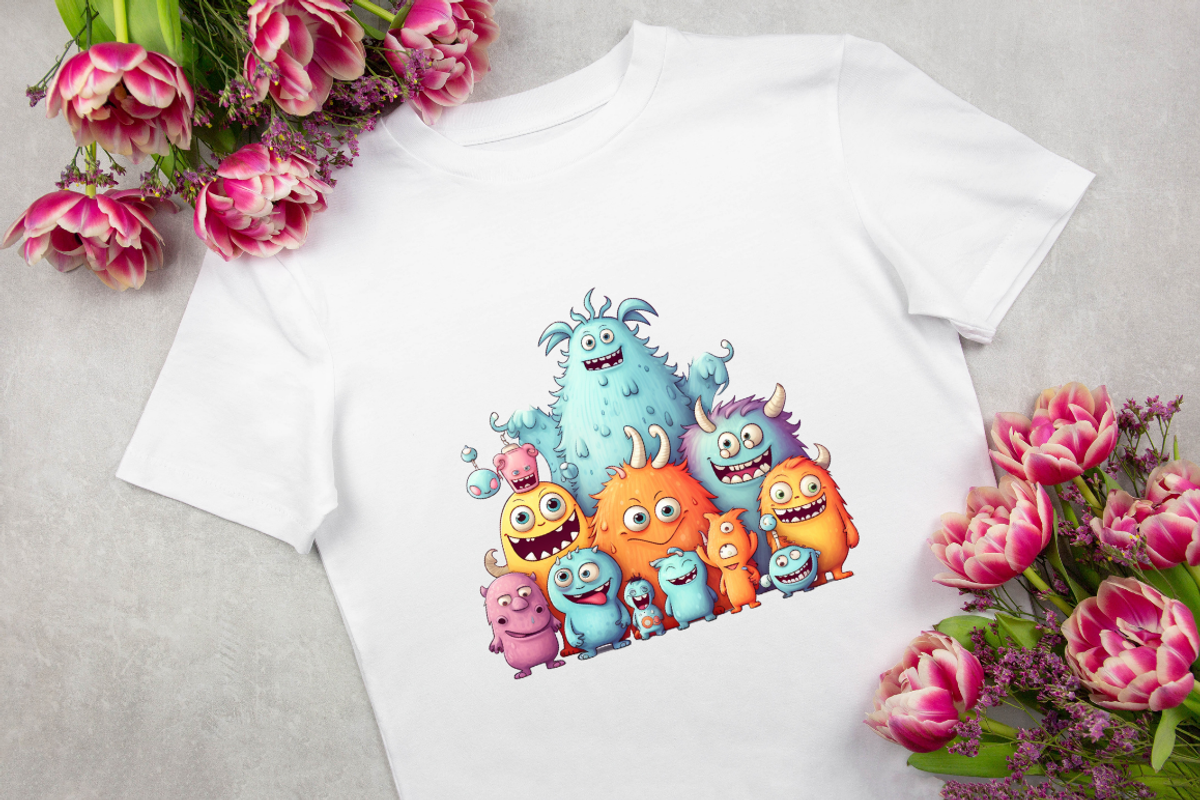 Cute Monster Family Watercolor Clipa, an Object Graphic by Regulrcrative (Photo 11 of 11)