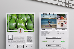 Blog Media Kit Template | Two Pages