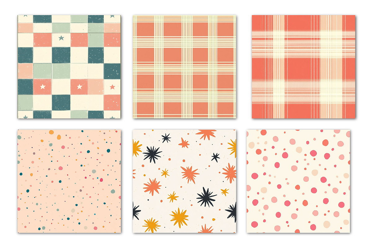 Playful Geometric Patterns, a Pattern Graphic by Libby Wishes