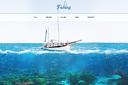 Fishing Responsive One Page Theme, a HTML Template by IceTemplates (Thumbnail 1 of 3)