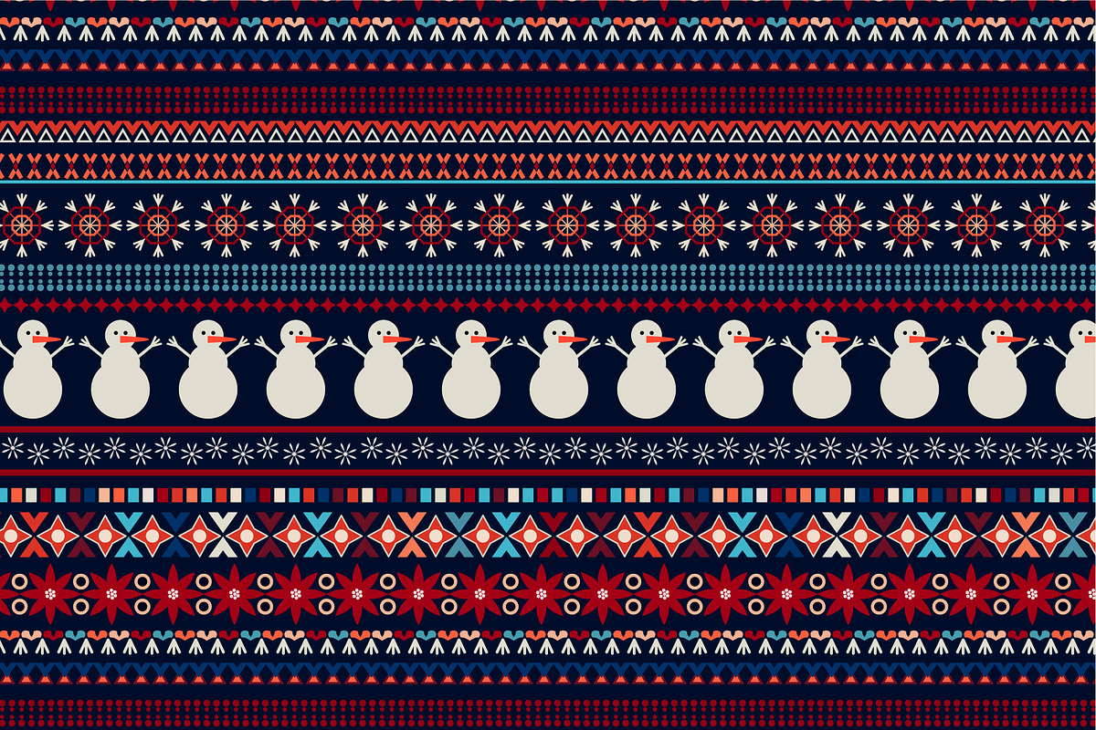 Xmas Geometric Patterns, a Pattern Graphic by Sunny_Lion (Photo 4 of 4)