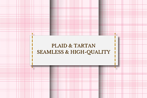 Pink Tartan Plaid Seamless Pattern, a Pattern Graphic by wind mill