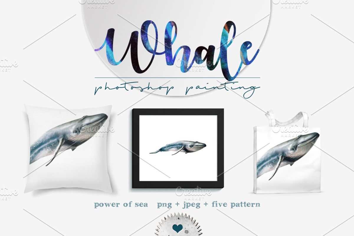 Whale, animals wildlife, an Animal Illustration by Allween (Photo 4 of 6)