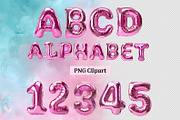 Pink Balloon Alphabet PNG Clipart, an Object Graphic by NataKa (Thumbnail 1 of 7)