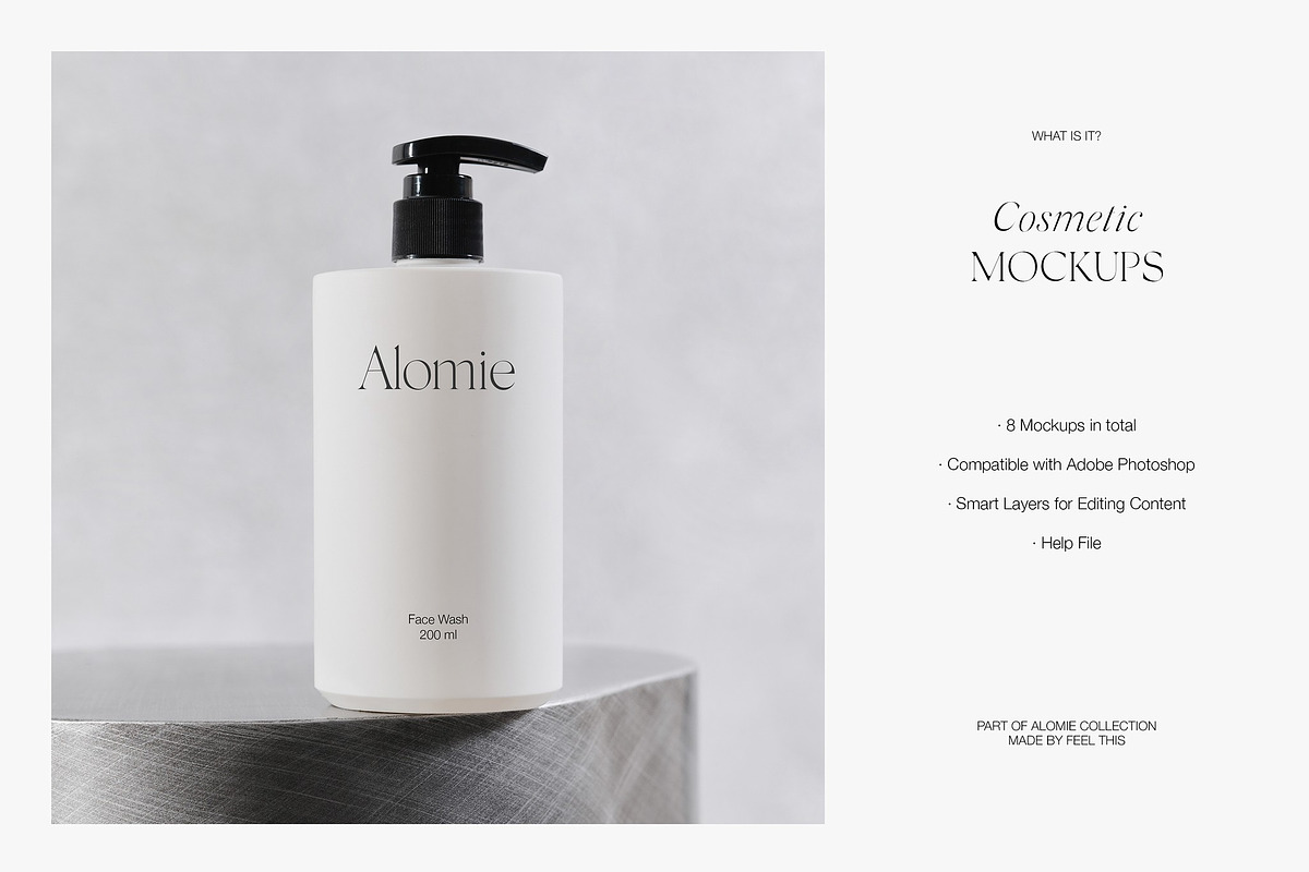 Cosmetic Bottle & Tube Mockups PSD, a Packaging Mockup by Feel This (Photo 2 of 6)