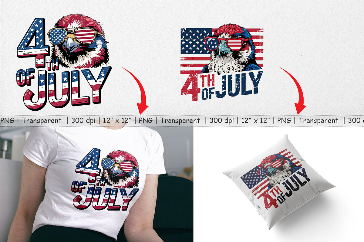 4th of July Eagle, a Graphic by Artnoy (Photo 3 of 5)