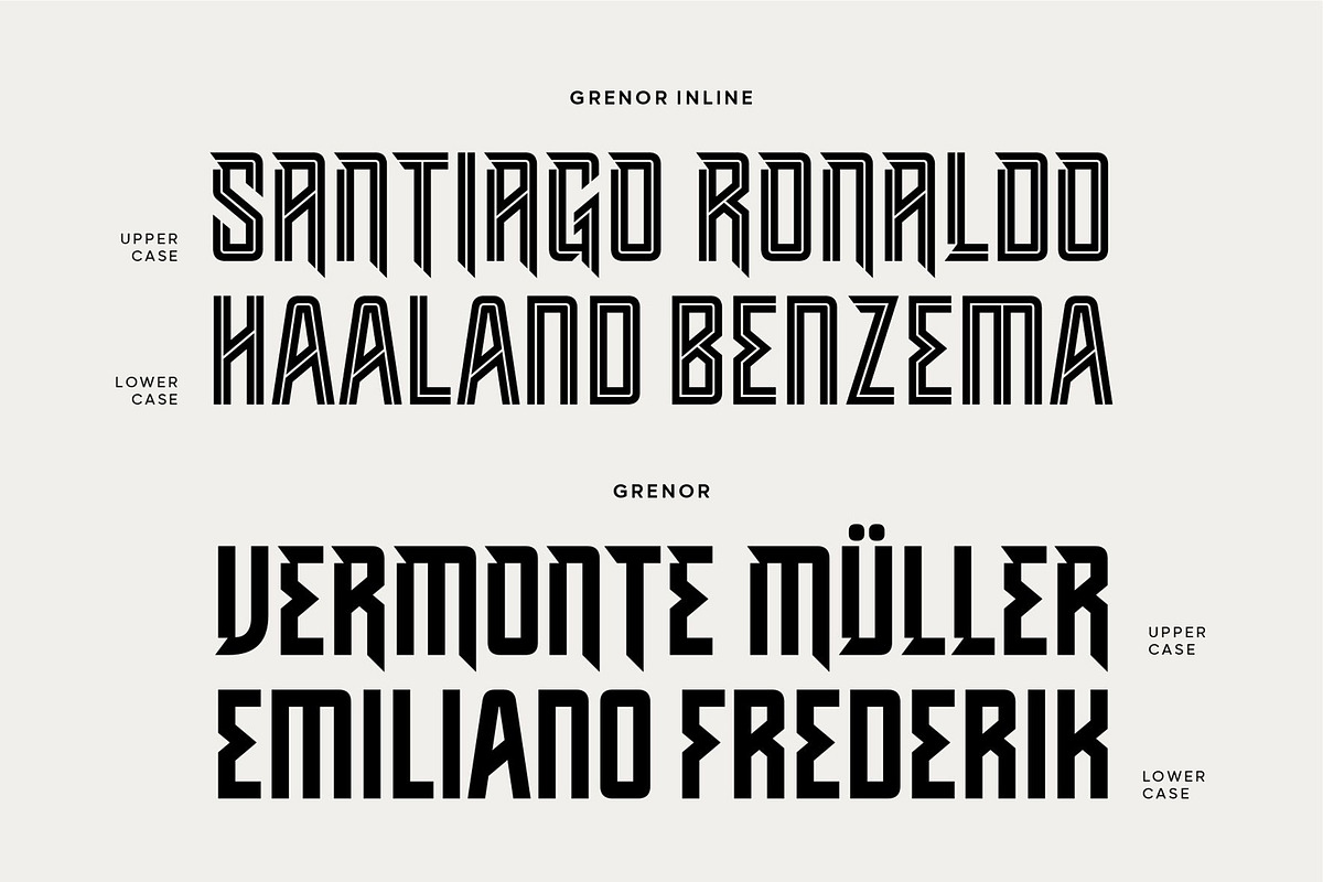 Grenor | Aggressive Display Fonts, a Sans Serif Font by Digitype Studio (Photo 3 of 11)
