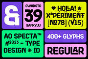 AO Specta - Display Typeface, a Sans Serif Font by OwunStudio (Thumbnail 2 of 15)