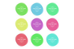 Set of Vector Colorful Banners, a Background Graphic by FineArtStudio