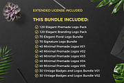 640 Premade Logos Mega Bundle, a Branding & Logo Template by XpertgraphicD (Thumbnail 2 of 109)
