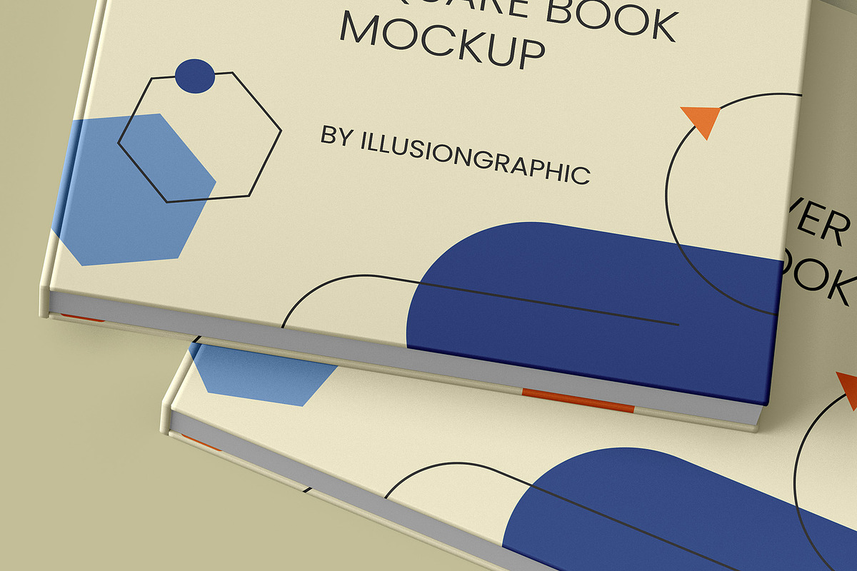 Hardcover Square Book Mockup v2, a Books & Magazine Mockup by Illusiongraphic (Photo 18 of 22)