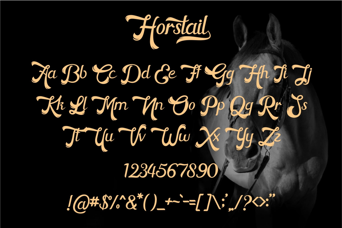 Horstail Typeface preview 8
