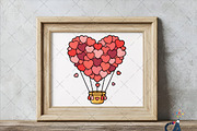 Valentine's Day Heart Balloons Png, an Illustration by Creative Art (Thumbnail 4 of 6)