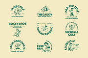Golf Mascot Graphic, a Sport Illustration by Skilline Supply Co. (Thumbnail 6 of 12)