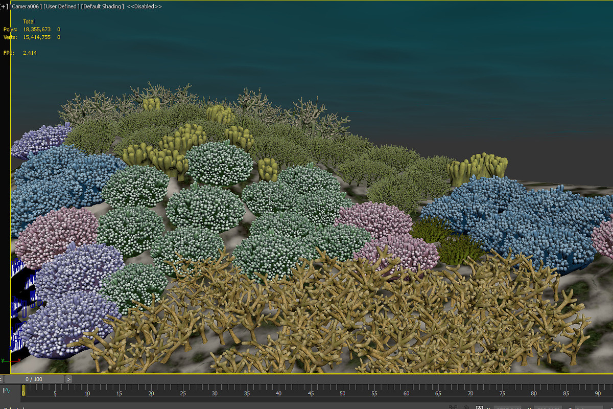 3D Cartoon Underwater Coral Reef Hab, an Environmental 3D Model by NOMODOL (Photo 16 of 24)