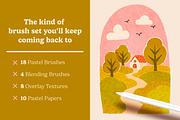 Creamy Oil Pastels For Procreate, a Brush Add-On by seamless team (Thumbnail 2 of 5)