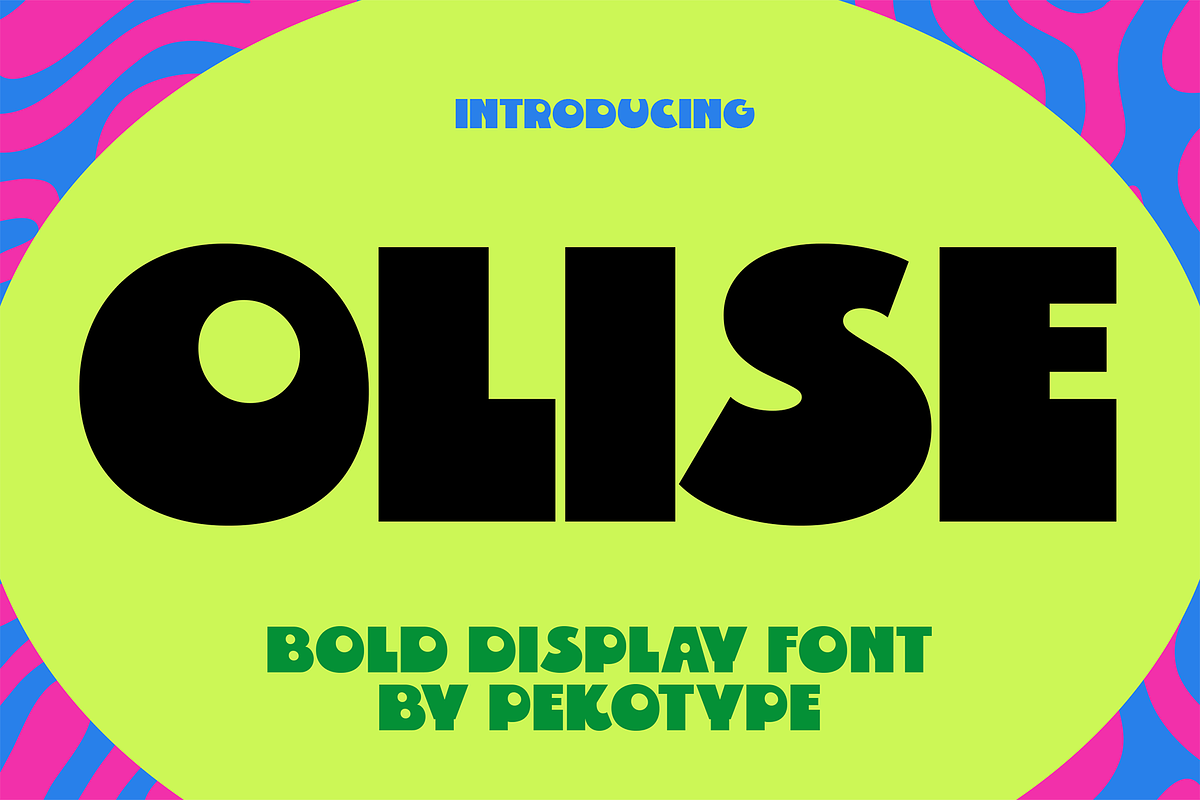 Olise - Bold Thick Display Logo Font, a Font by Pekotype (Photo 1 of 15)
