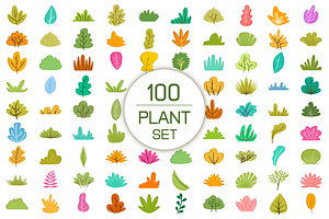 Bundle of Plant, Bush & Leaf Clipart