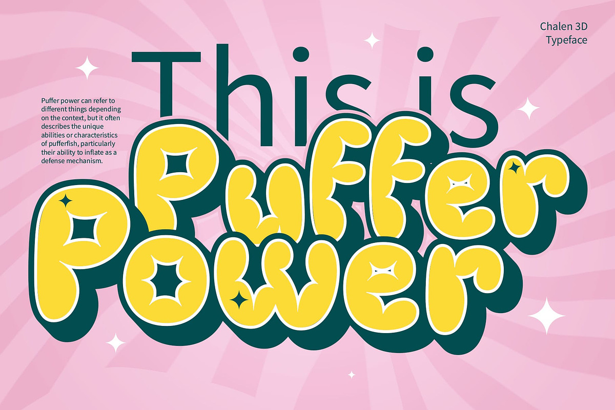 Chalen 3D, a Sans Serif Font by Craft Supply Co. (Photo 7 of 8)