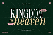 TRT Kingdom Heaven Serif Family, a Serif Font by truetype (Thumbnail 1 of 15)