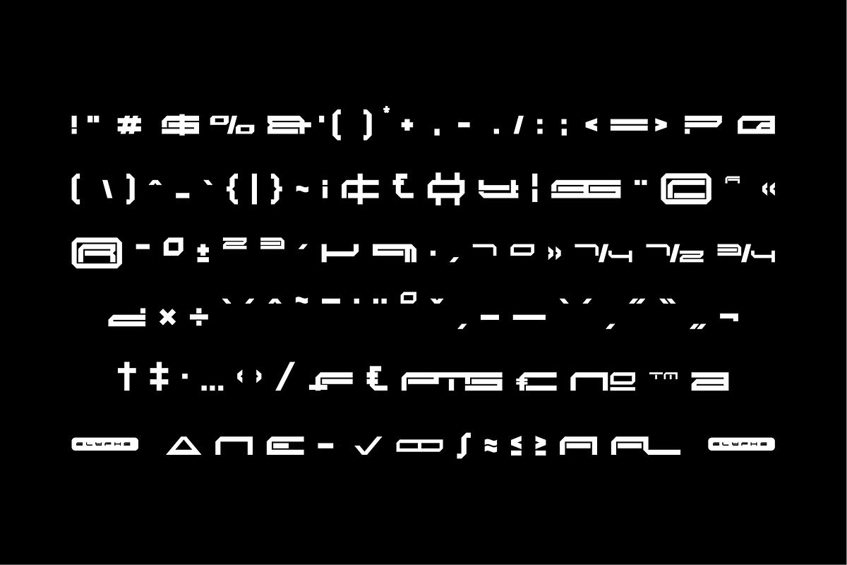 Clovyz - Futuristic Display Font, a Sans Serif Font by Typeagle (Photo 10 of 11)