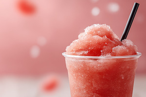 Refreshing red slush drink, a Food & Drink Photo by MistyDay