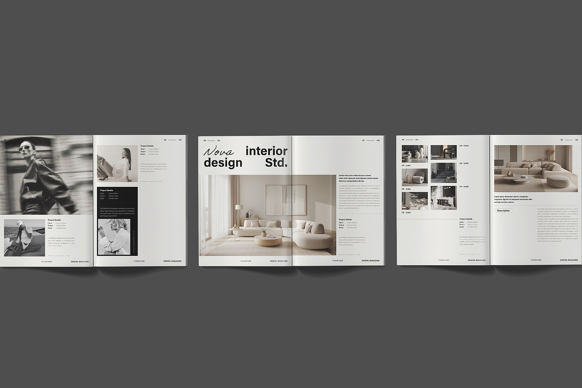 NOVA | Magazine & Book Layout, a Magazine Template by TemplateFolio-Shop (Photo 10 of 15)