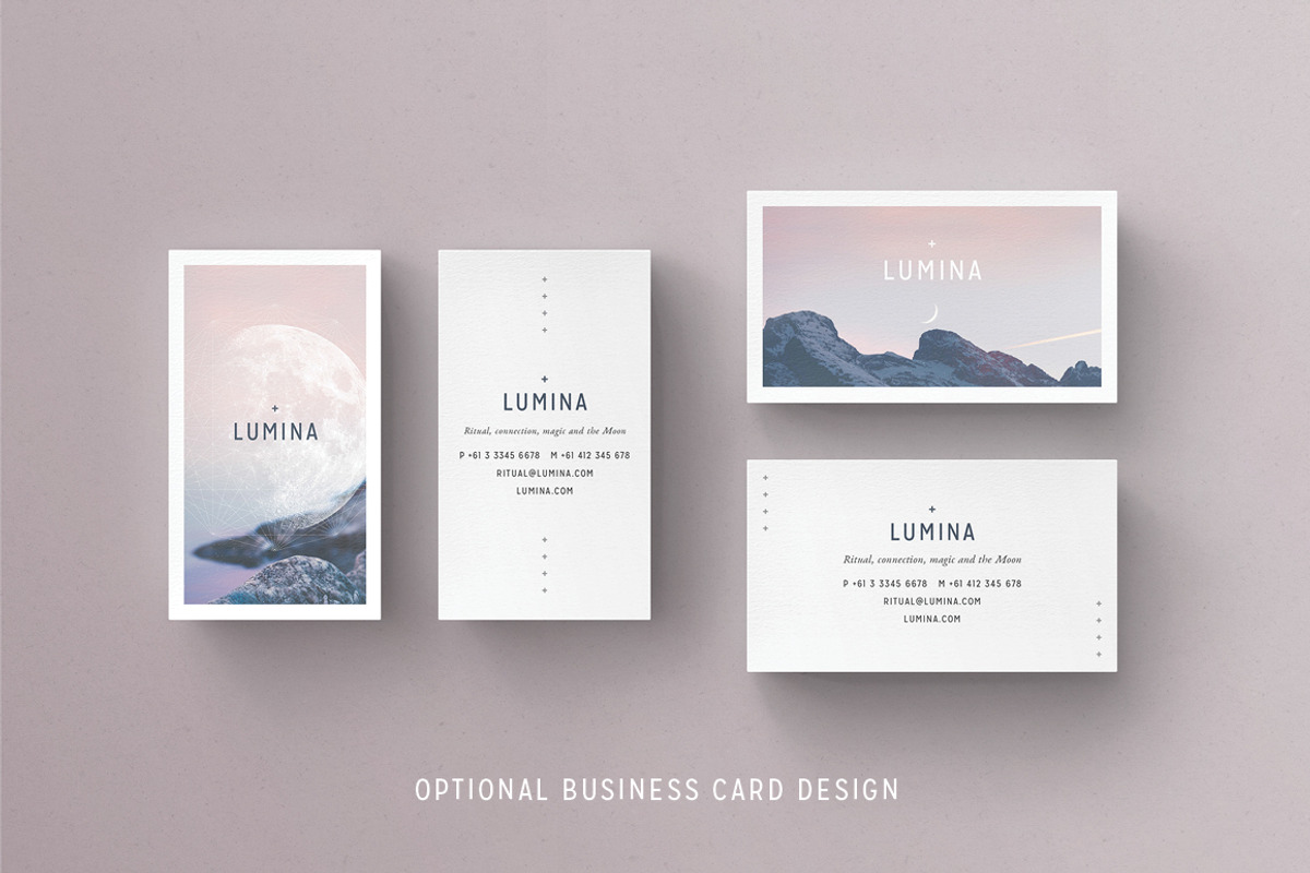 LUMINA Business Card Template, a Business Card Template by 46&2 Collective (Photo 10 of 10)